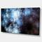 Designart - Blue White Starry Fractal Sky - Abstract Art on Canvas